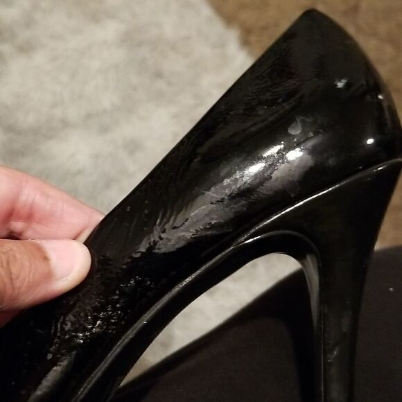 Gianni Bini Black Open Toe Heels - Picture 5 of 7